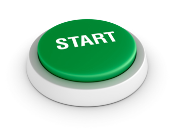Image of a green start button Image of a green start button